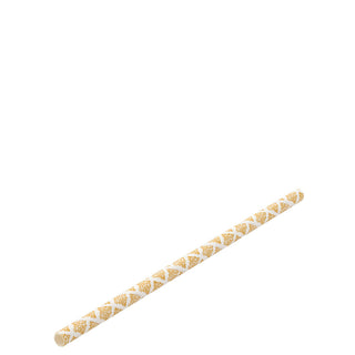 Cocktail Paper Straw, Green Earth Collection, Filigree Design, 14cm (5.5"), Eco Friendly Disposable Straws - 24 Boxes of 250