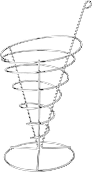 Wire Cone Serving Stand, 12cm Diameter x 22cm Height, Upright Design, Set of 6