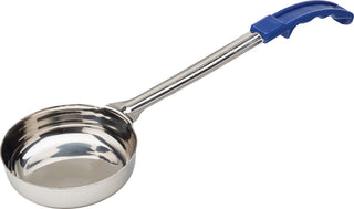 Stainless Steel Portion Ladle with Blue Plastic Handle, 8oz (22.75cl) Capacity, Serving Utensil - Set of 12