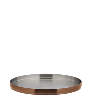 Round Serving Plate, Unity Collection, Brushed Finish, 23cm, Stackable Design, Hospitality Tableware - Box of 6