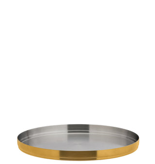 Round Serving Plate, Unity Collection, Brushed Finish, 23cm, Stackable Design, Hospitality Tableware - Box of 6