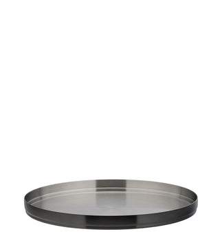 Round Serving Plate, Unity Collection, Brushed Finish, 23cm, Stackable Design, Hospitality Tableware - Box of 6
