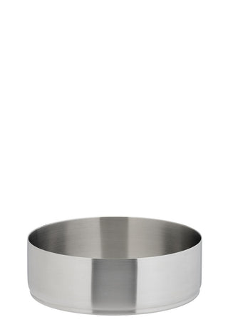 Round Serving Bowl, Unity Collection, Brushed Stainless Steel Design, 14cm, Stackable, Table Presentation - Box of 6