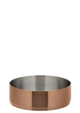 Round Serving Bowl, Unity Collection, Brushed Stainless Steel Design, 14cm, Stackable, Table Presentation - Box of 6