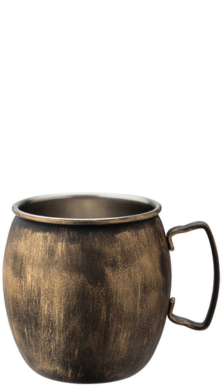 Vintage Finish Stainless Steel Cocktail Mug 62cl, Copper Tone, Pack of 6, Professional Bar Drinkware