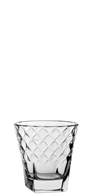 Tahoe Campiello Old Fashioned Glass 22cl Cut Crystal Style Tumbler for Cocktails and Spirits, Pack of 24