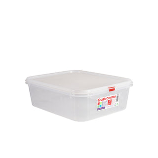 Clear Polypropylene GN Food Storage Containers with Airtight Lids – GN 1/2, 1/3 & 1/4 Sizes - Pack of 6