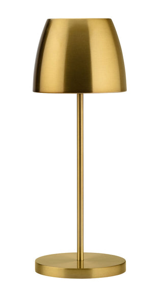 Montserrat Cordless LED Table Lamp 30cm – Rechargeable Brushed Aluminium Lamp for Hospitality & Dining - Pack of 6