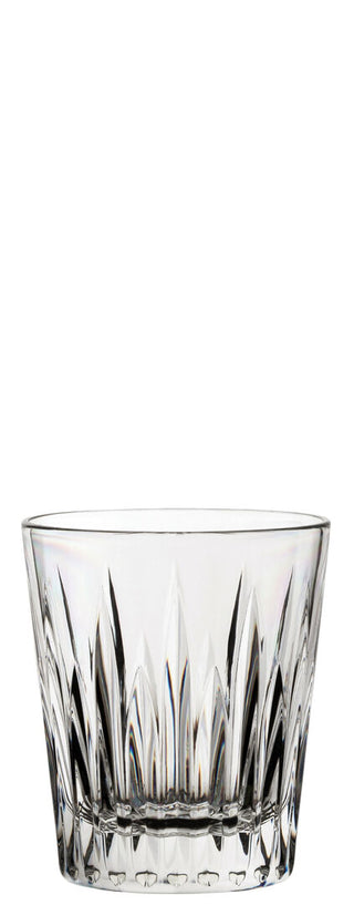 Lucent Infinite Polycarbonate Tumbler 8oz (220ml) Clear Cut-Glass Effect, Unbreakable Drinkware, Pack of 6, Bars Restaurants Events