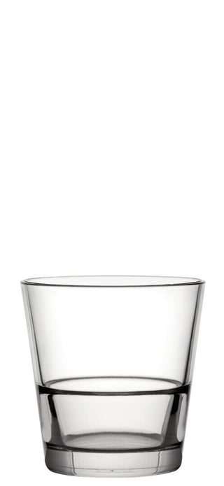 Venture DOF Whisky Tumbler 9oz/ 12oz, Clear Polycarbonate Compact Spirit Serve with Durable Build, Pack of 12
