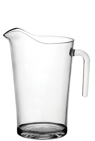 Clear Polycarbonate Jug 3 Pint, Durable Beverage Pitcher for Bars and Events, Pack of 6