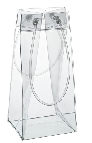Wine/Champagne Bag Clear 10" (25.5cm) - Polycarbonate - Ideal for Outdoor Events - Pack of 6