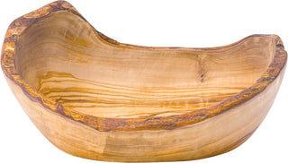 Rustic Olive Wood Oval Bowl 19.5x13.5cm/ 24.5x17cm - Natural Wooden Serving Bowl - Pack of 6