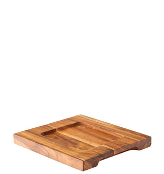 Rectangular Wood Board 7 x 6.5" (18 x 16cm) - Acacia Wood, Ideal for Cast Iron Skillet - Set of 6