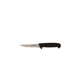 Rigid Boning Knife 12.7cm/5" with Molybdenum Steel Full Tang Blade & Ergonomic Polypropylene Handle – Precision Meat Preparation Knife Black/ Red