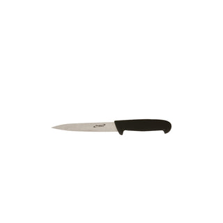 Flexible Filleting Knife with 6" Molybdenum Steel Blade and Polypropylene Handle – 15.2cm Black/ Black Catering Knife