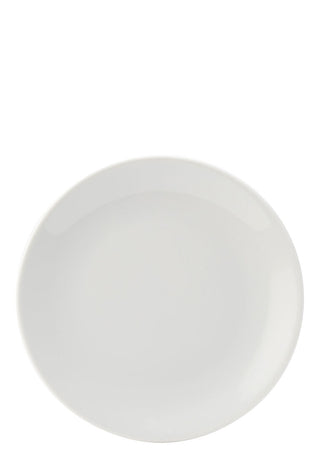 Titan Coupe Plate, Porcelain, White, 18cm (7"), Set of 30, Ideal for Starters, Desserts & Modern Table Service