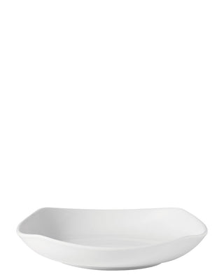 Titan Soft Square Deep Plate, Porcelain, White, 22cm (8.5"), Set of 24, Ideal for Pasta, Salads & Main Dishes
