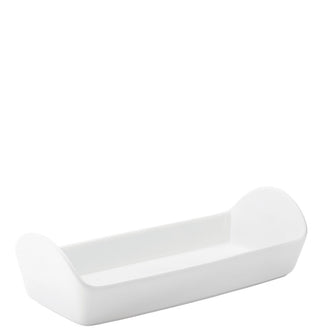 Titan Diner Tray, Porcelain, White, 26.5 x 11cm (10.5 x 4.25"), Set of 6, Ideal for Sides, Condiments & Table Service