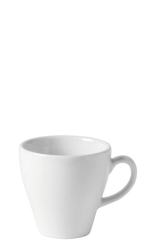 Titan Italiano Cups, Porcelain, White, 220ml (8oz), Pack of 24, Tea & Coffee Cup