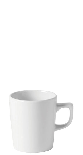 Titan Latte Mug, Porcelain, White, 200ml (7oz), Pack of 24, Latte & Coffee Mug