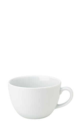 Titan Bowl Shaped Cups, Porcelain, White, 450ml (16oz), Pack of 6, Tea & Coffee Cup