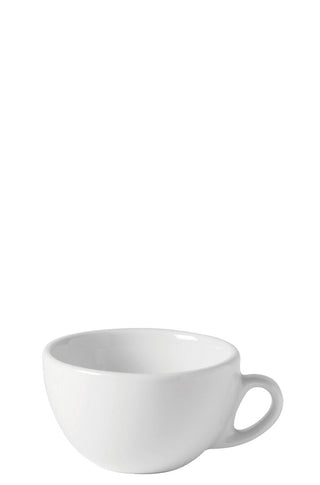 Titan Italian Style Cups, Porcelain, White, 8oz & 10oz, Set of 36 – Espresso, Coffee, Tea Cups for Cafés, Restaurants & Hotels