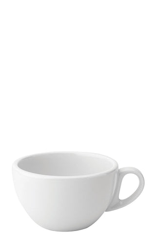 Titan Italian Style Cups, Porcelain White, 17oz Sizes, Set of 6, Coffee, Tea & Café Use