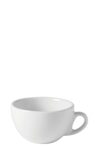 Titan Italian Style Cups, Porcelain, White, 8oz & 10oz, Set of 36 – Espresso, Coffee, Tea Cups for Cafés, Restaurants & Hotels
