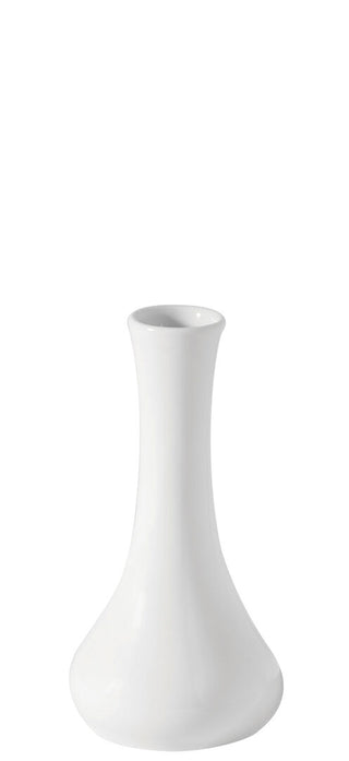 Titan Bud Vase, Porcelain, White, 12cm (4.5"), Pack of 6, Ideal for Table & Floral Display