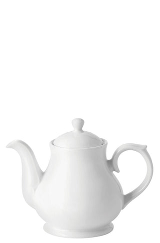 Titan Porcelain Chatsworth Teapot Jugs, White, Dishwasher Safe, for Tea, Coffee, Milk & Table Service - Set of 6