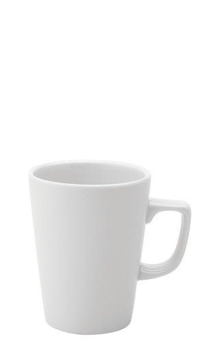 Titan Latte Mug, White Porcelain, 280ml, Set of 12, Ideal for Lattes, Coffee & Hot Drinks