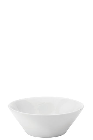 Titan Low Conic Bowl, Porcelain, White, 13.5cm (33ml), Set of 36, Ideal for Starters & Desserts