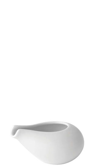 Titan Ola Sauce Boat, Porcelain, White, 10cm (120ml), Set of 6, Ideal for Sauces & Gravies