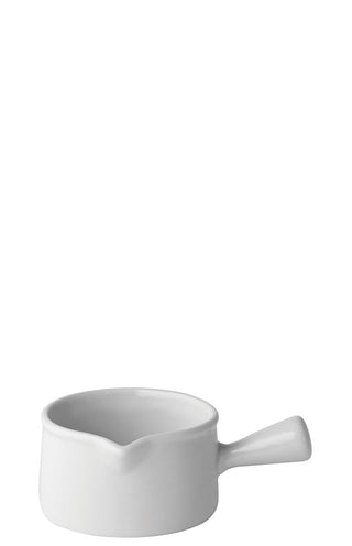 Titan Handled Sauce Boat, Porcelain, White, 5oz (150ml), Set of 6, Ideal for Serving Sauces & Gravies
