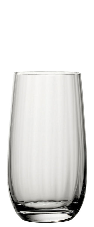 Favourite Crystal Hiball 17.5oz (49cl) – Clear Optic Glass for Long Drinks, Cocktails & Mixers, Box of 6