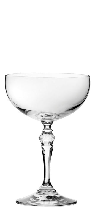 Charleston Coupe 9oz (26cl) Crystal Glass – Vintage Etched Cocktail Coupe, Martini & Champagne, Pack of 24