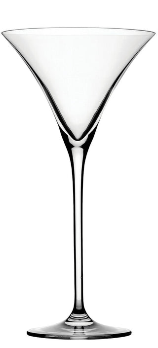 Select Martini Glass 8.5oz (24cl) Crystal Cocktail Glass with Extra Tall Stem, Dishwasher Safe, Box of 4