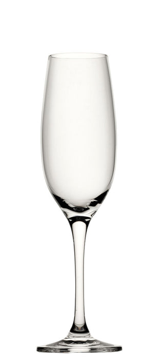 Optima Champagne Flute 5.25oz (15cl) Crystal Glass– Slim Flute, Dishwasher Safe, Box of 6