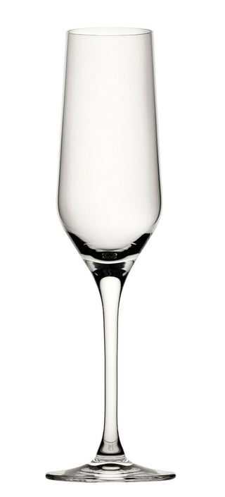 Image Champagne Flute 7.5oz (22cl) Crystal Glass – Square Bowl, Dishwasher Safe, Box of 6