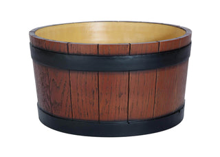 Barrel End Wood Grain Effect Ice Tub - 11 litre / 19 pint