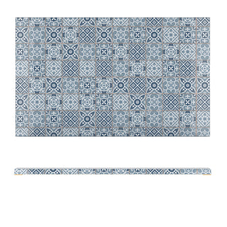 Blue Melamine Display Slabs Rectangular Moroccan Printed – GN 1/1, GN 1/2, GN 1/3