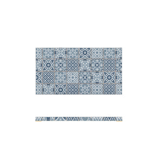 Blue Melamine Display Slabs Rectangular Moroccan Printed – GN 1/1, GN 1/2, GN 1/3