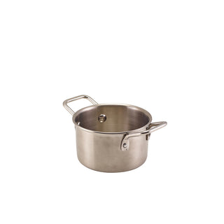 7oz/ 9.9oz/ 12.7oz/ 15.8oz Mini Stainless Steel Casserole Dish with Handles, Dishwasher Safe Serving Pots for Condiments, Sauces, Side Dishes - Set of 12