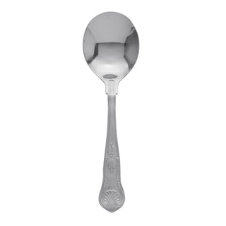 Kings Regency Soup Spoon Stainless Steel – Pack of 12 or 300 | Dishwasher Safe Catering Cutlery