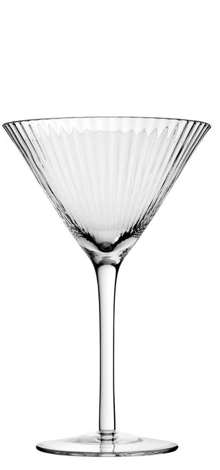 Hayworth Martini Cocktail Glasses – Handmade Textured Glass Martini & Signature Cocktail Glasses, 10.5oz (30cl), Box of 6