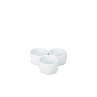 Porcelain Smooth Ramekins 6.5cm/8cm/9cm for Desserts Sauces and Sides Pack of 6