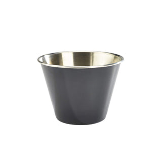 Stainless Steel Ramekin Set – Pack of 24 Stackable Powder-Coated Condiment & Side Dish Cups in 43ml, 71ml and 34cl