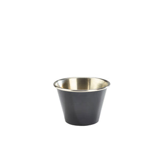 Stainless Steel Ramekin Set – Pack of 24 Stackable Powder-Coated Condiment & Side Dish Cups in 43ml, 71ml and 34cl