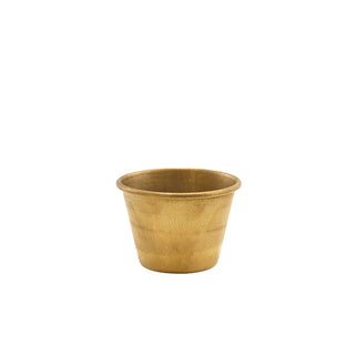 Gold Vintage Stainless Steel Ramekin Condiment Pot 71ml / 2.5oz, 6 × 4cm (Dia × H) - Pack of 24